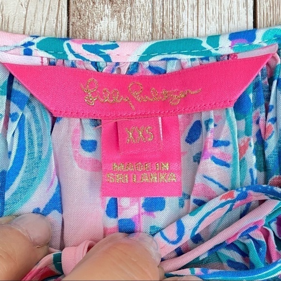 Lilly Pulitzer Willa Flounce Sleeve Top Size XXS - Picture 10 of 13